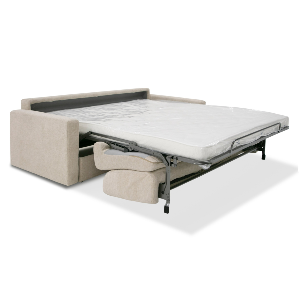 Sand Pull Out Sofa Bed, Italian Modern Full Size Sleeper Sofa
