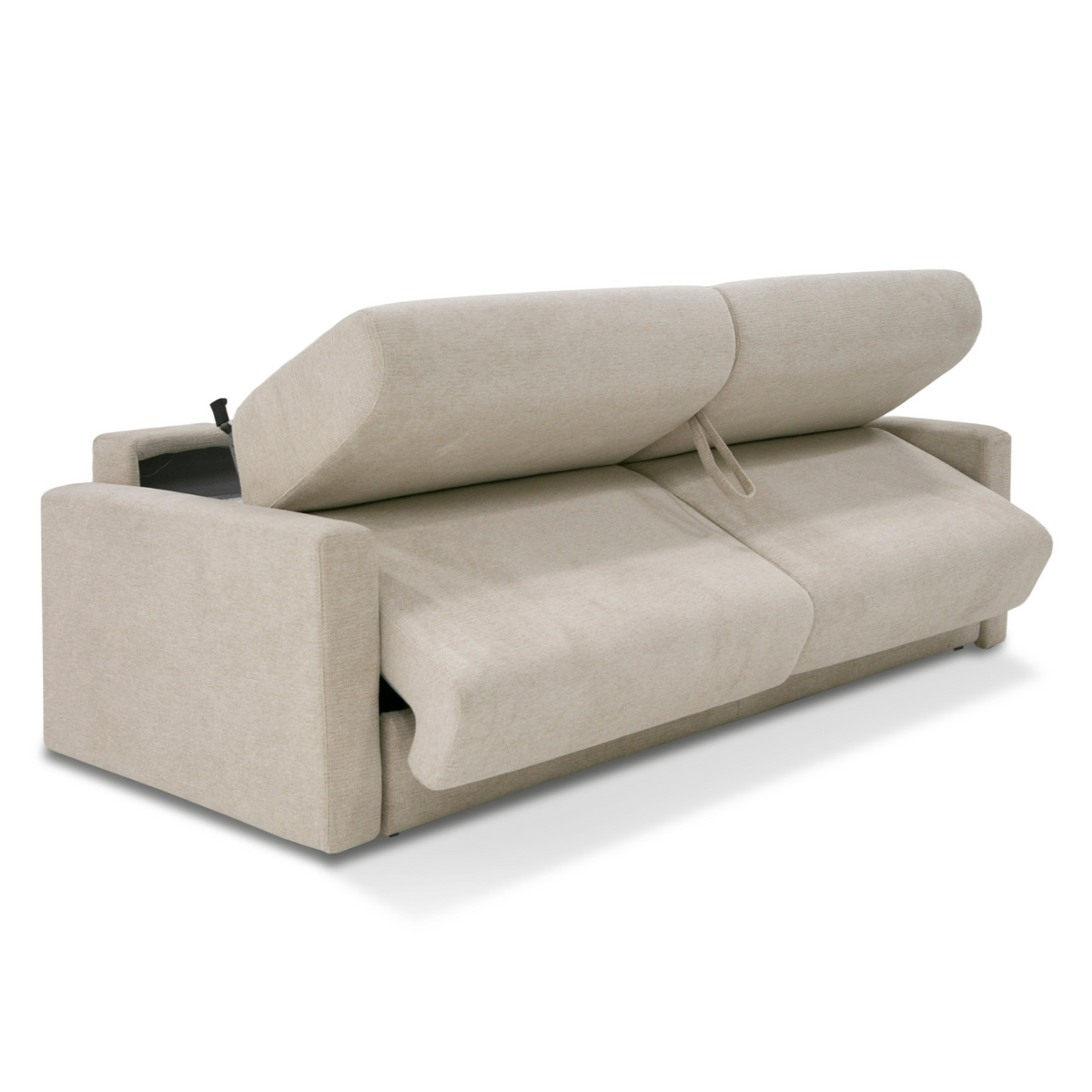 Sand Pull Out Sofa Bed, Italian Modern Full Size Sleeper Sofa