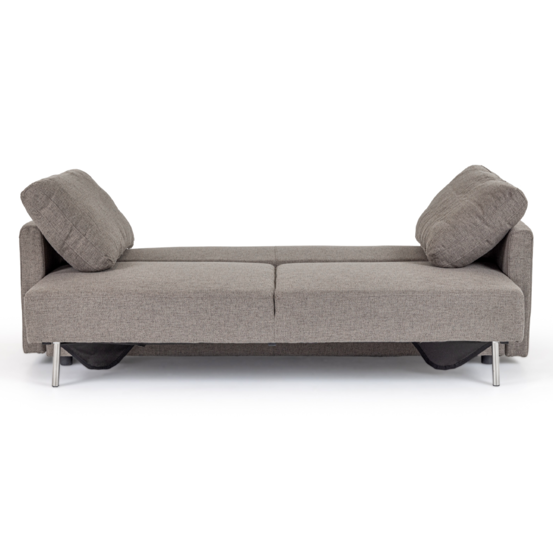 Grey Fabric Sleeper Sofa, Modern Convertible Sofa Bed