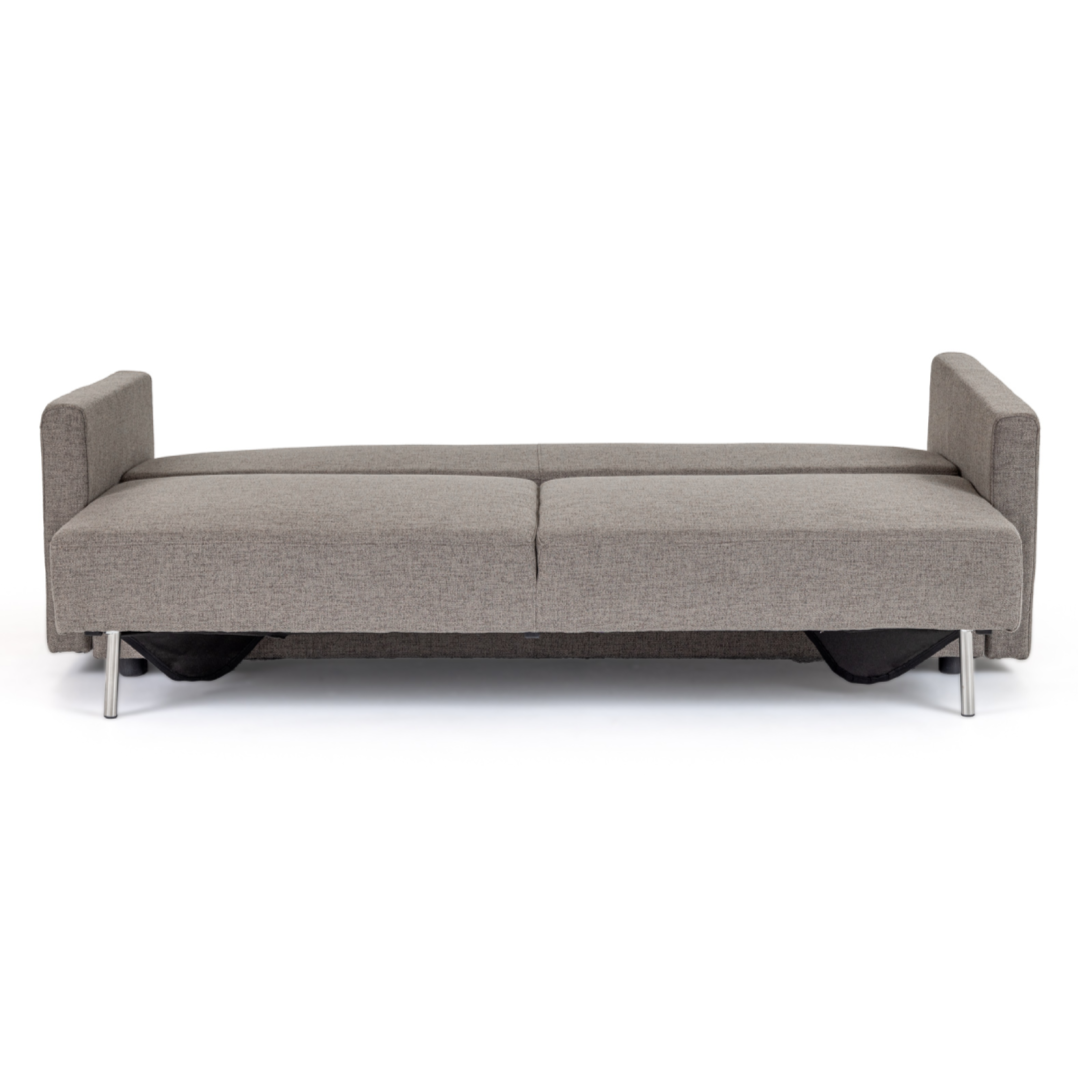 Grey Fabric Sleeper Sofa, Modern Convertible Sofa Bed