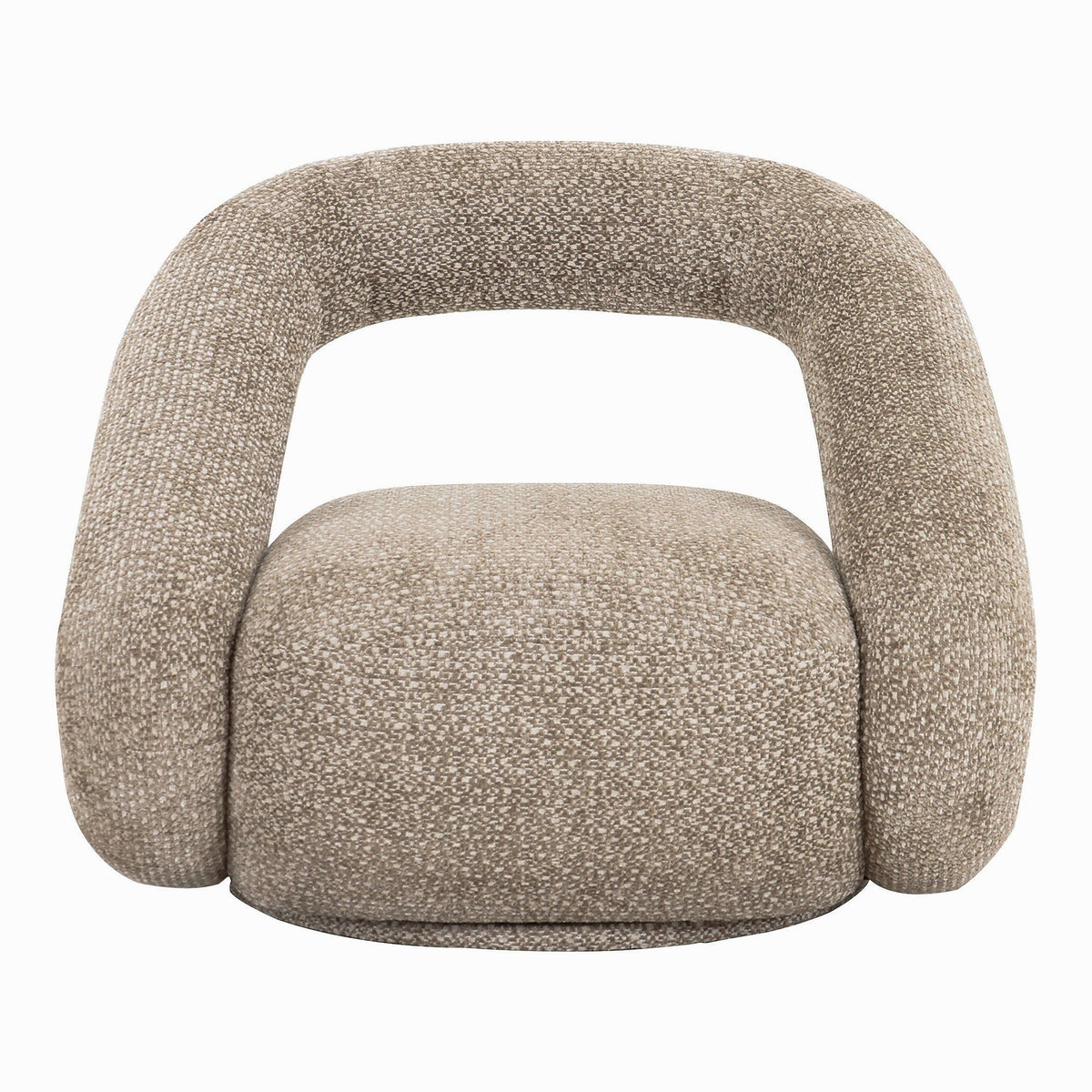 Beige Swivel Accent Chair, Oversized Modern Living Room Chair
