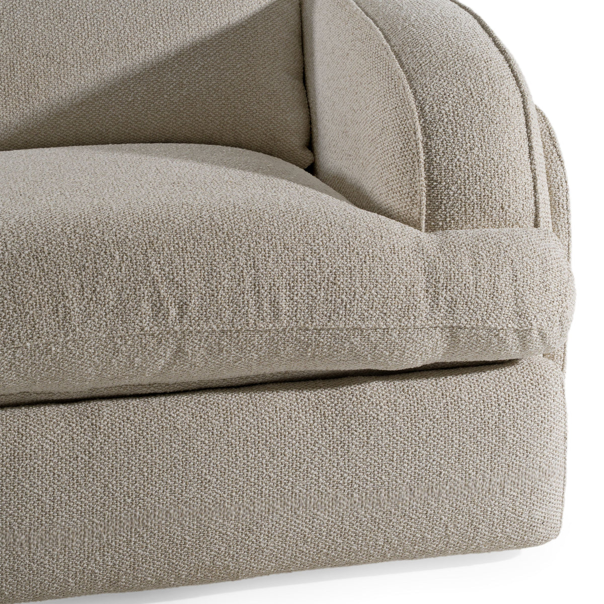 Off White Power Reclining Sofa, Modern Fabric Recliner Couch