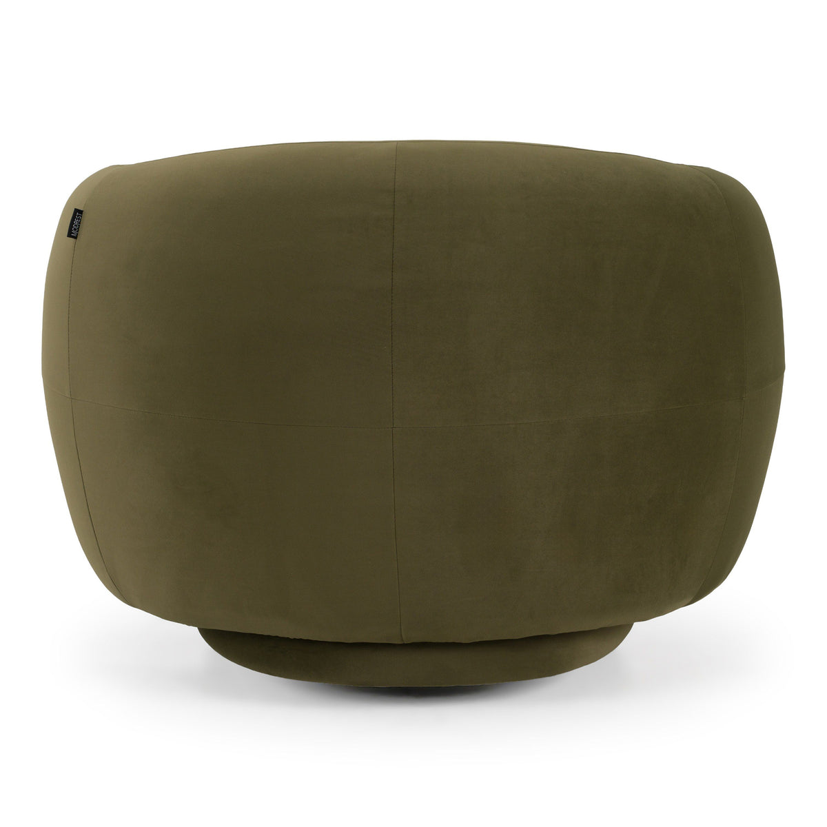 Green Swivel Accent Chair, Modern Round Arm Living Room Chair