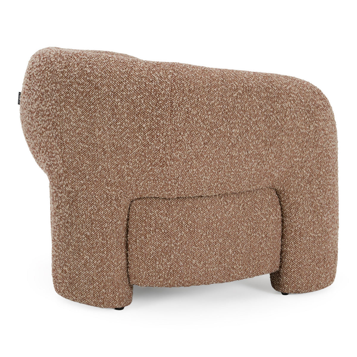 Accent Chair with Ottoman, Brick Red Fabric Flared Arm Chair