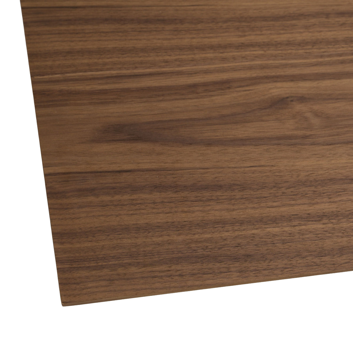 Walnut Rectangular Dining Table, Large Modern Beveled Edge Dining Table