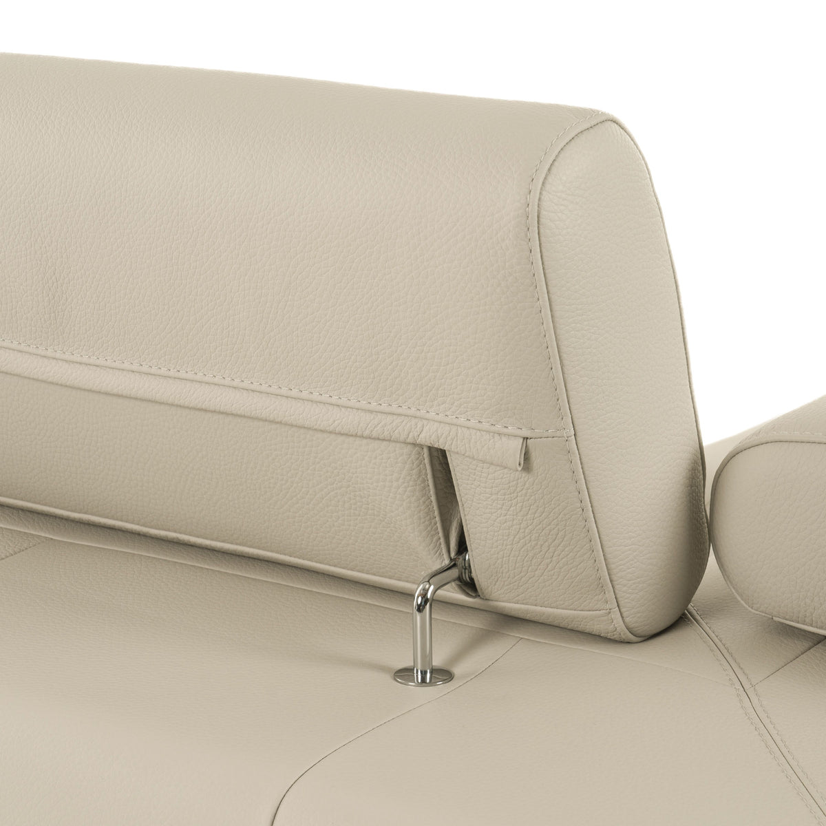 Oyster Italian Leather Sectional Sofa, Modern Power Reclining Corner Couch