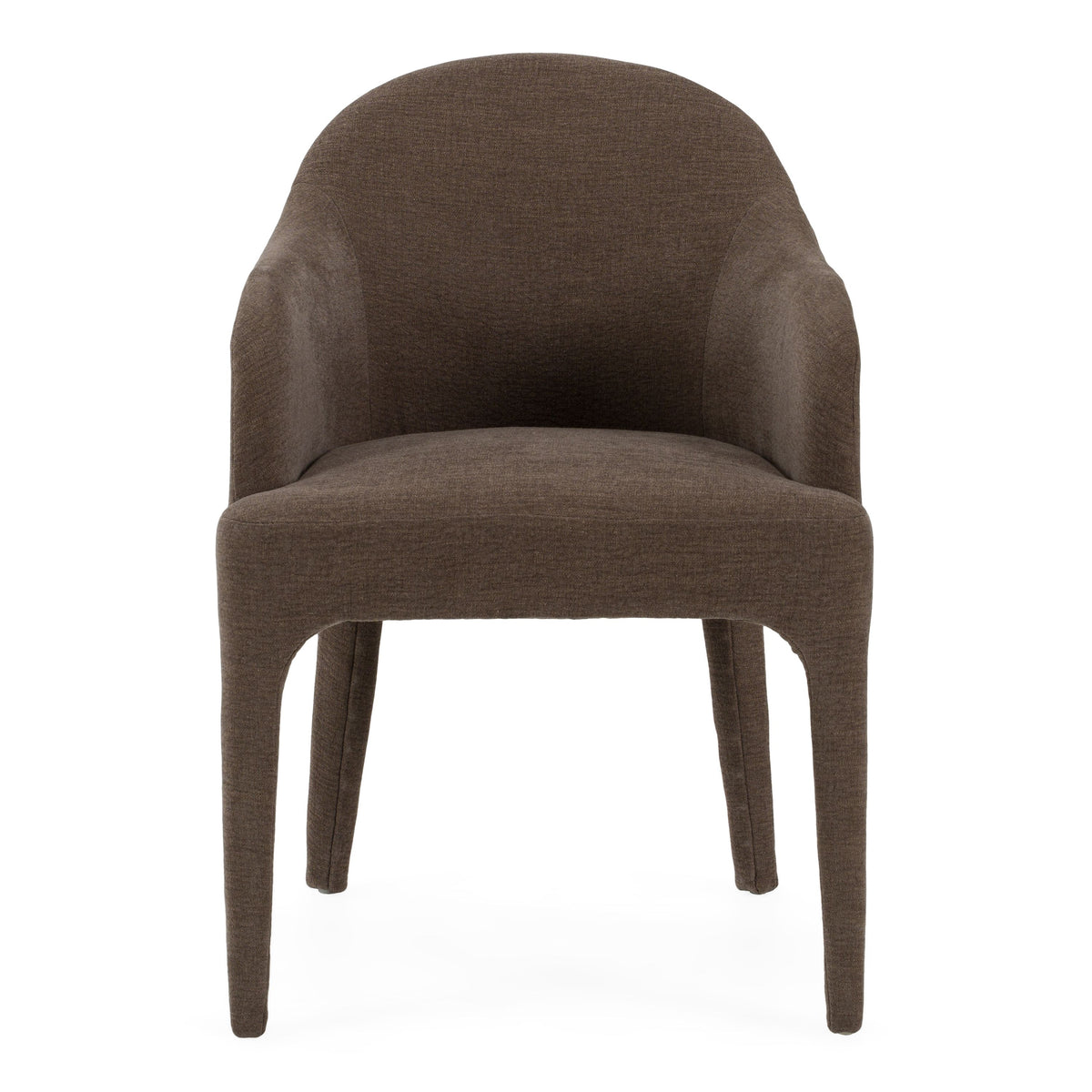 Fully Upholstered Dining Chair, Modern Arm Chair in Velvet and Fabric