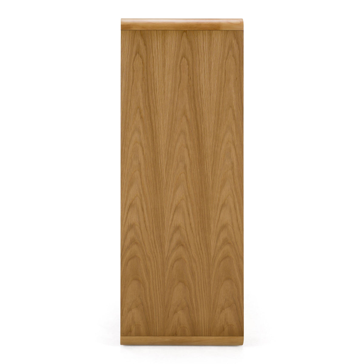 Handleless Oak Chest of Drawers, Push to Open Modern Tall Dresser