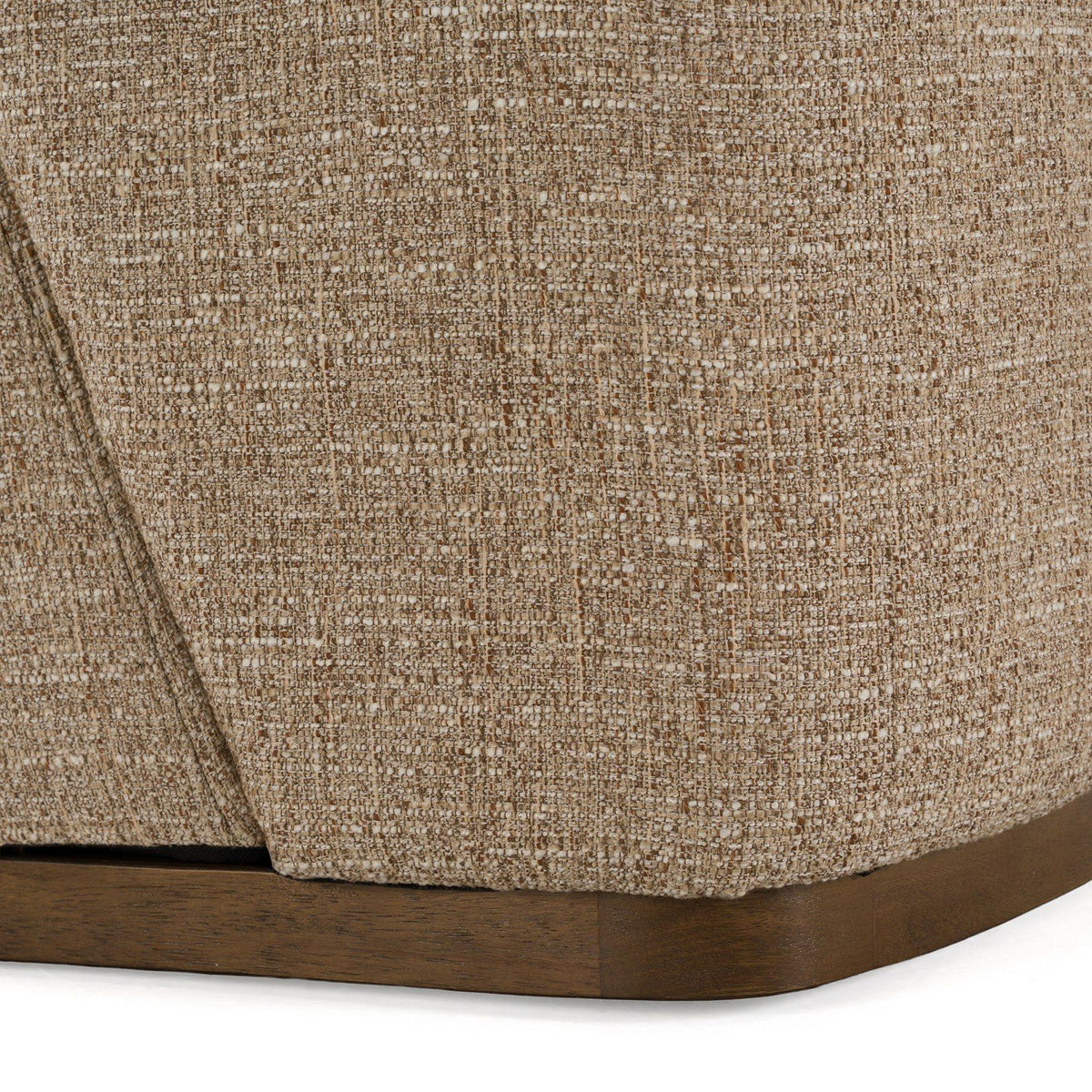 Upholstered Dining Chairs with Casters, Beige Parsons Chair Set
