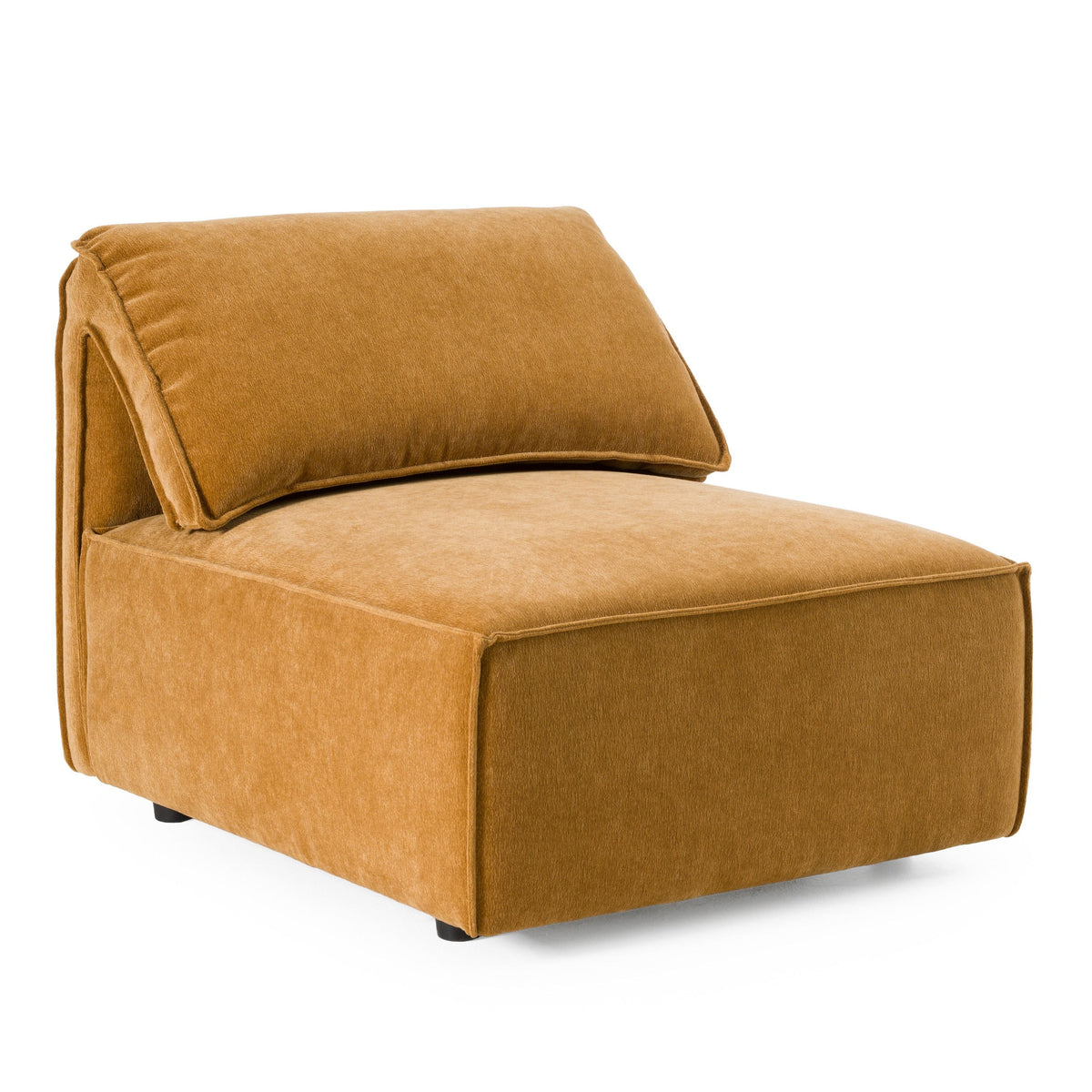 Armless Modular Sofa Seat, Modern Fabric Sectional Add On Chair