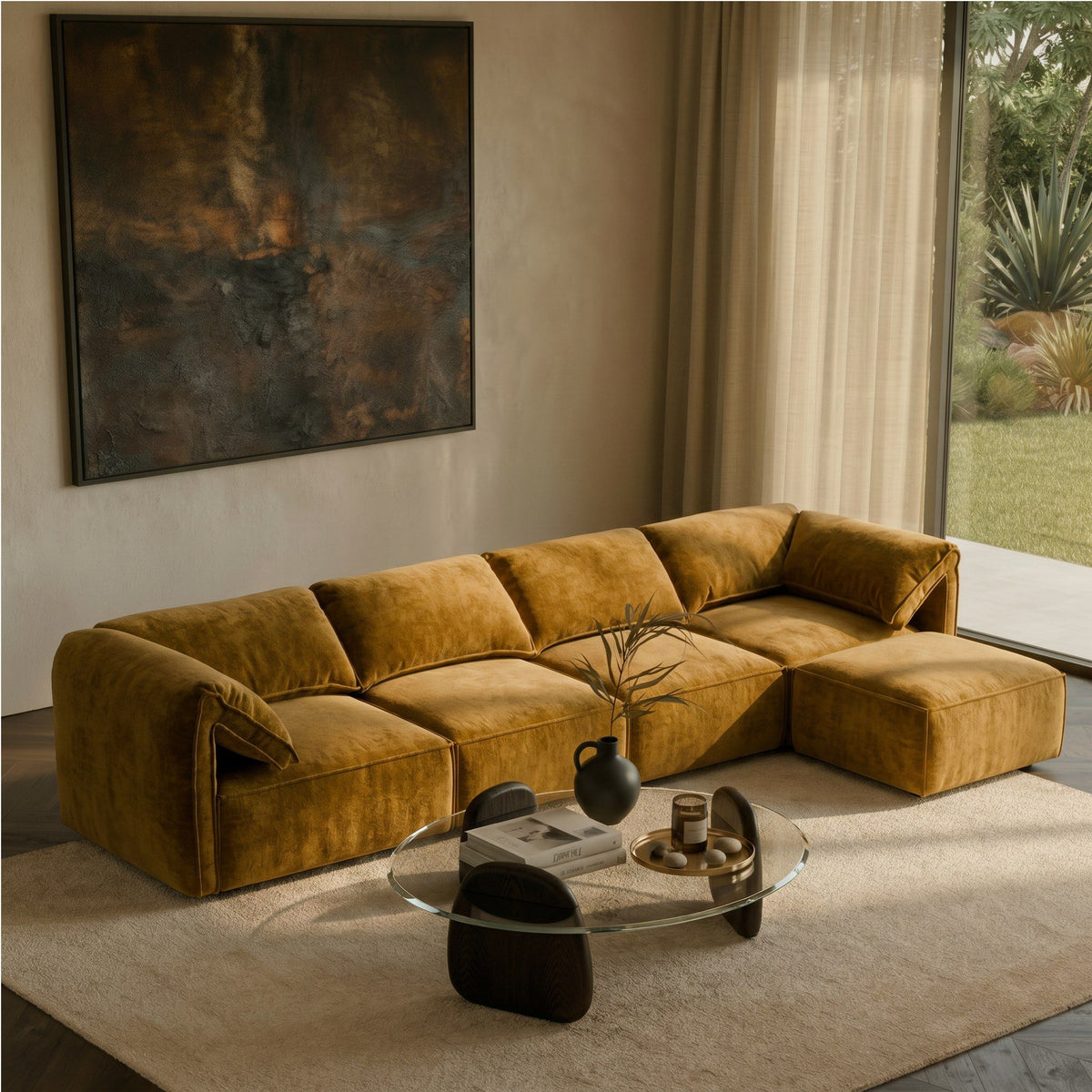Armless Modular Sofa Seat, Modern Fabric Sectional Add On Chair