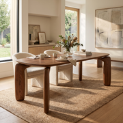 Mid Century Modern Dining Table styled in a room