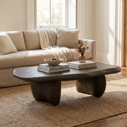 Organic Shape Coffee Table styled in a room