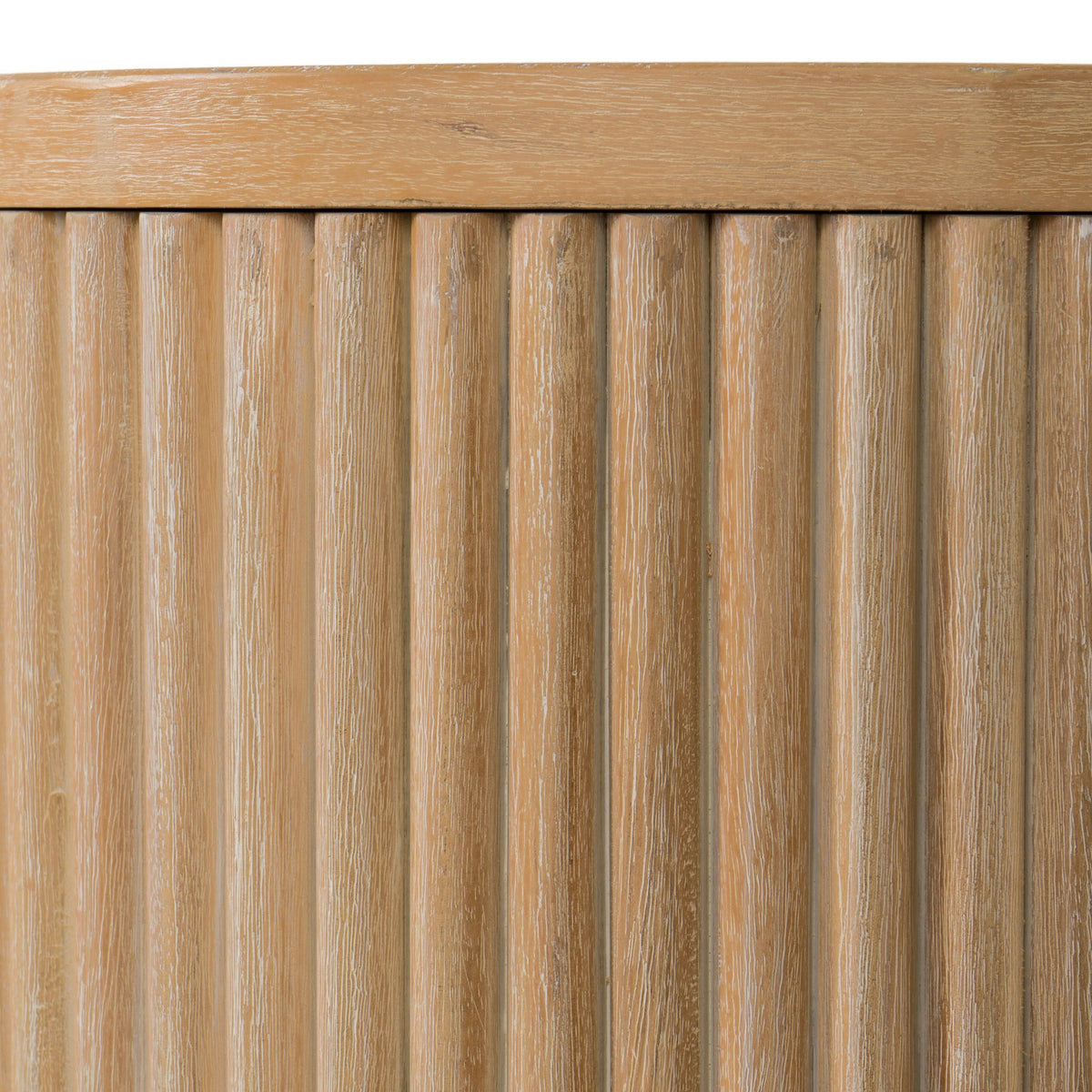 Oval Acacia Wood Console Table, Natural Entryway Table with Shelf