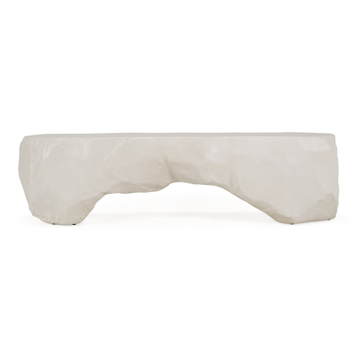 Cream Concrete Bench, Modern Indoor Outdoor Entryway Bench