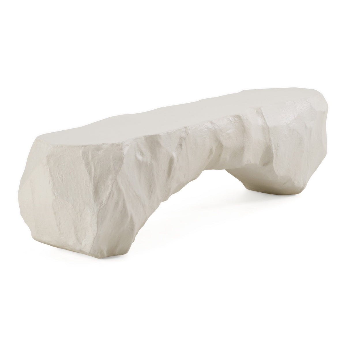 Cream Concrete Bench, Modern Indoor Outdoor Entryway Bench