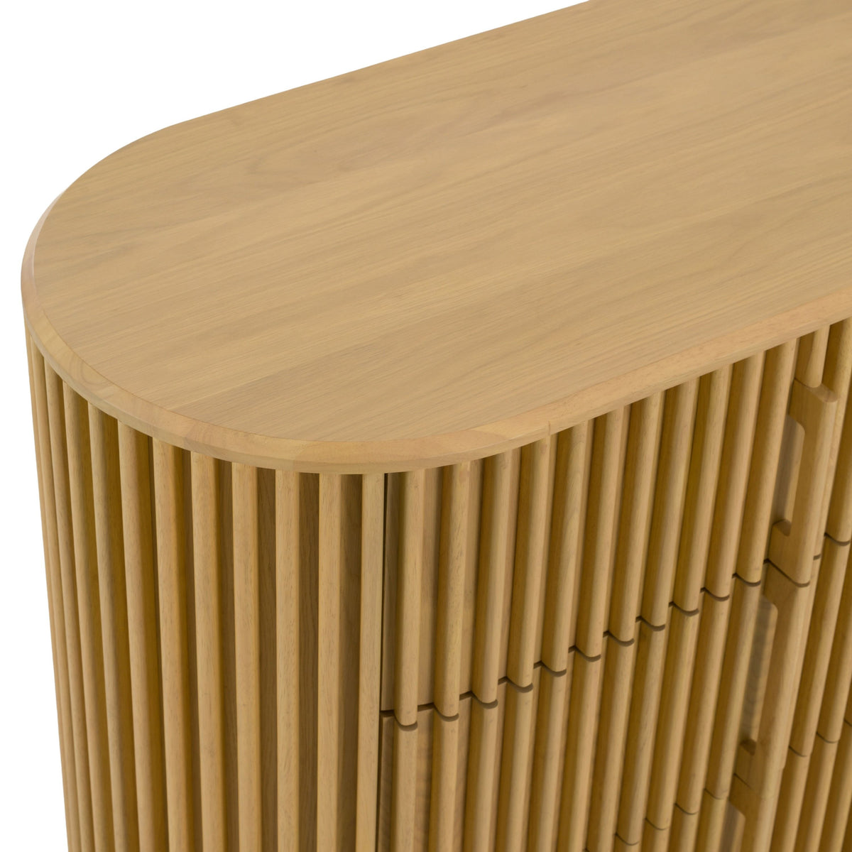 Natural Oak Six Drawer Dresser, Modern Wood Bedroom Dresser