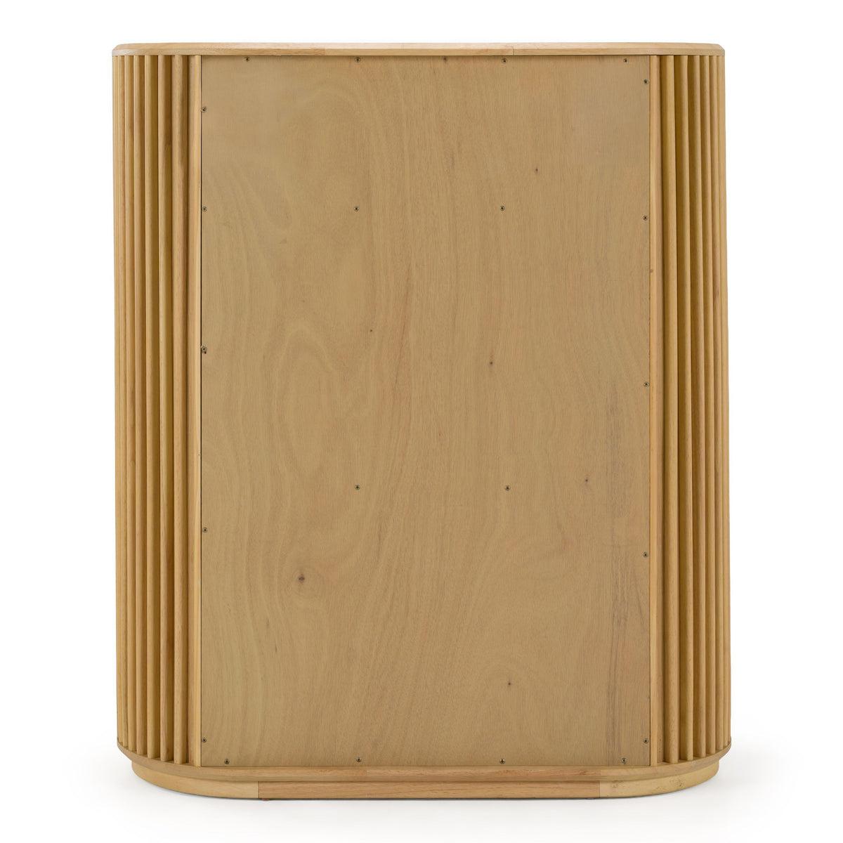 Natural Oak Chest of Drawers, Modern Tall Dresser with Wood Pulls