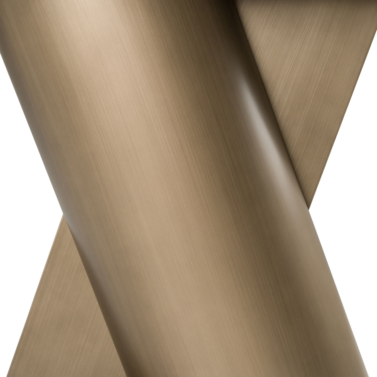 Travertine Look Console Table, Modern Bronze Pedestal Entryway Table