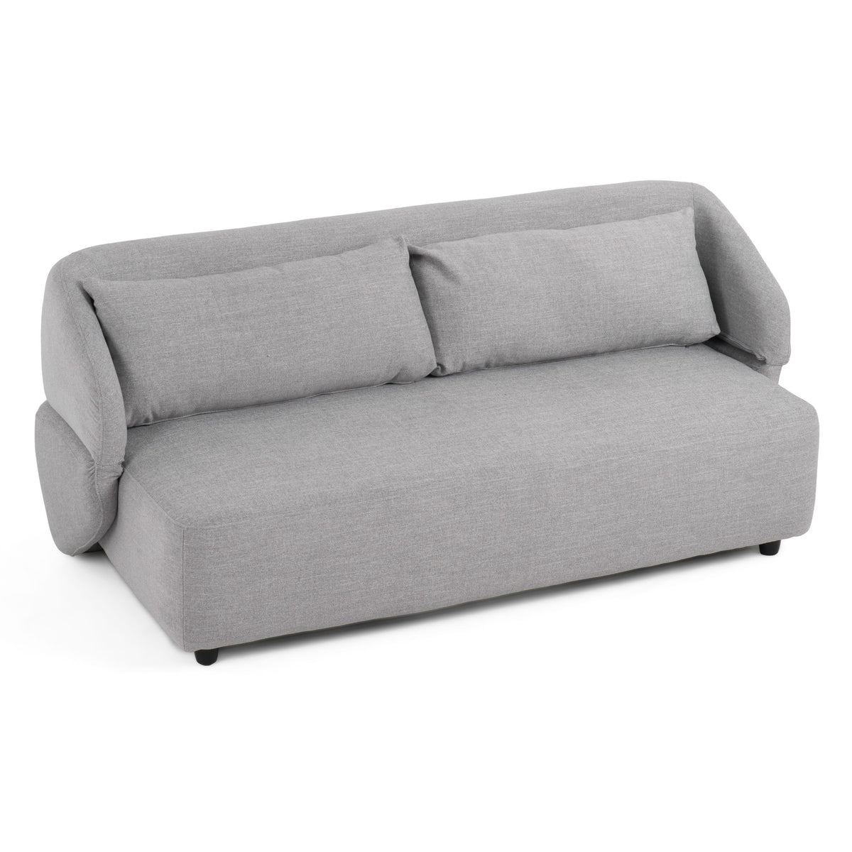 Queen Sleeper Sofa, Light Gray Fabric Reclining Sofa Bed