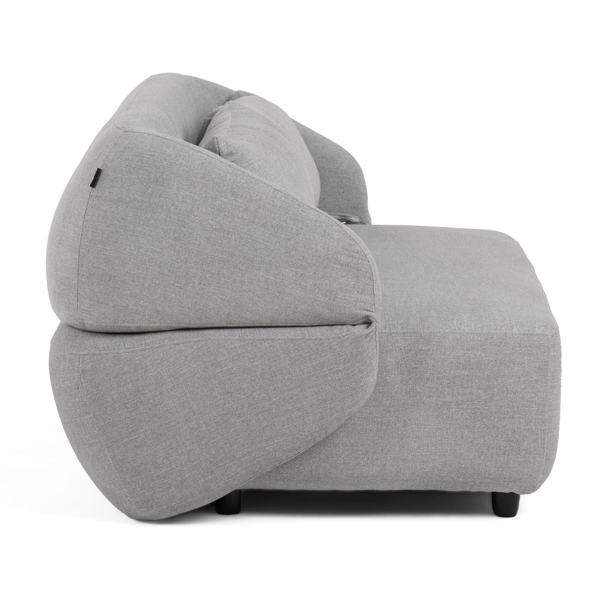 Queen Sleeper Sofa, Light Gray Fabric Reclining Sofa Bed