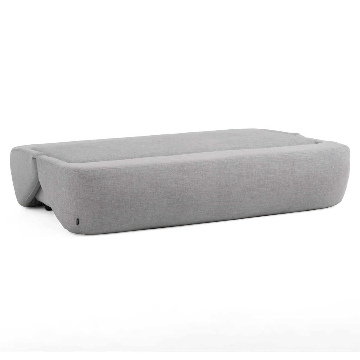 Queen Sleeper Sofa, Light Gray Fabric Reclining Sofa Bed