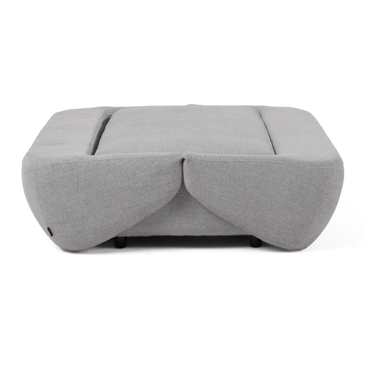 Queen Sleeper Sofa, Light Gray Fabric Reclining Sofa Bed