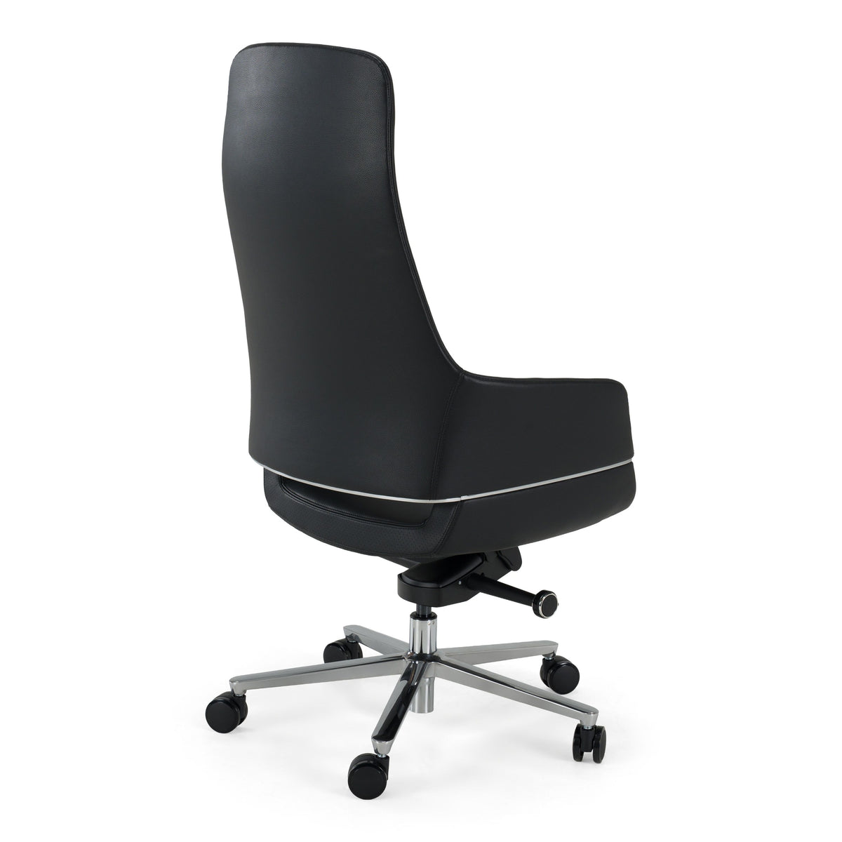 Black Leather Executive Office Chair, Modern Swivel Desk Chair