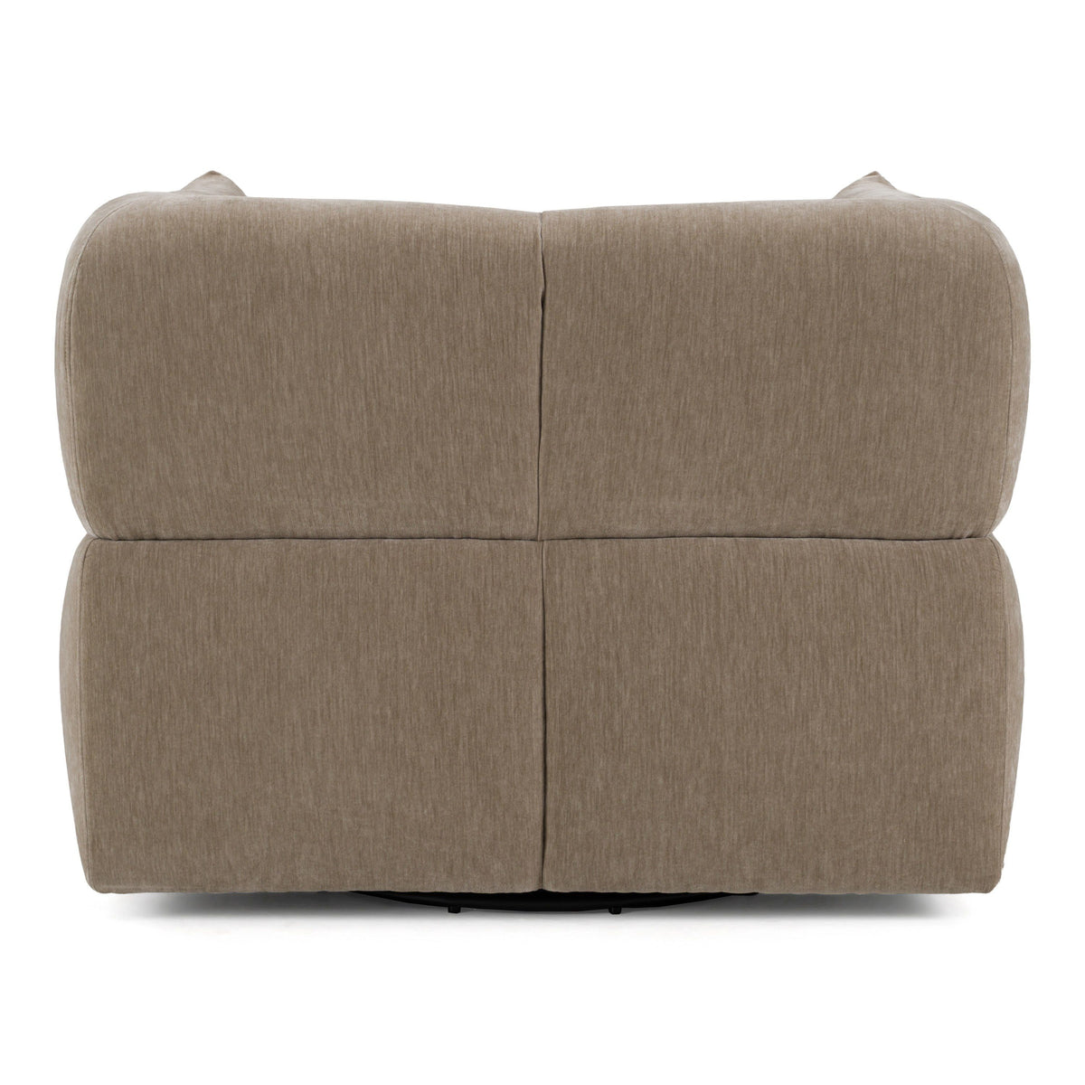 Taupe Swivel Accent Chair, Modern Wide Square Arm Swivel Chair