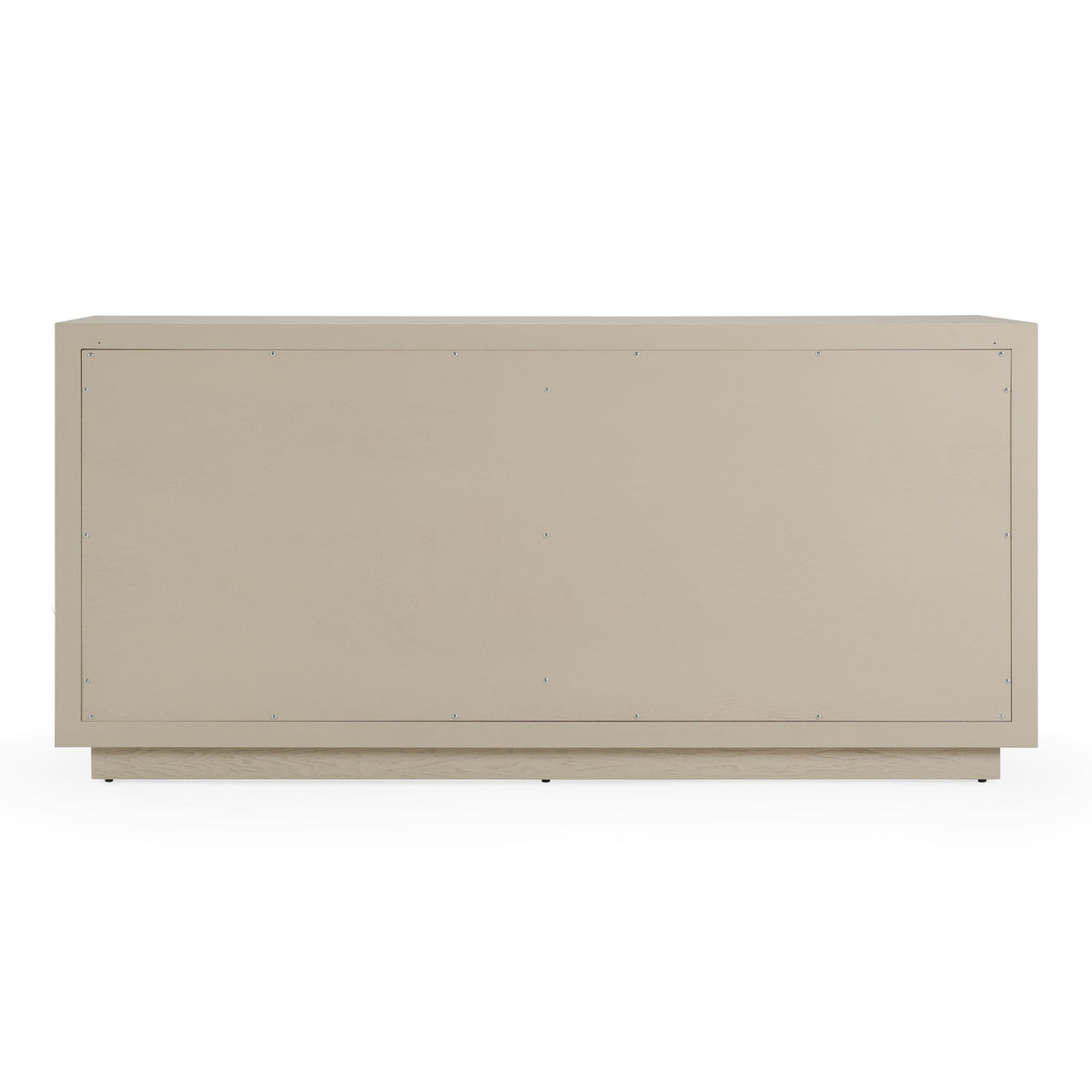 Cream Six Drawer Dresser, Modern Ash Wood Dresser with Gold Handles