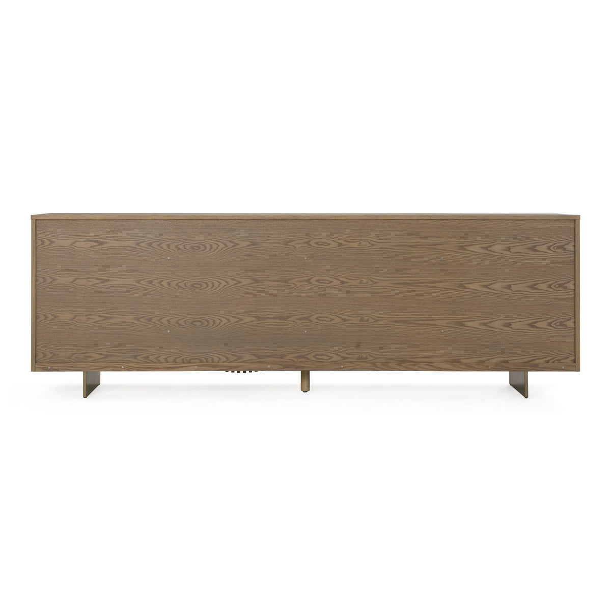 Taupe Sideboard Buffet, Modern Ash Wood Credenza with Gold Legs