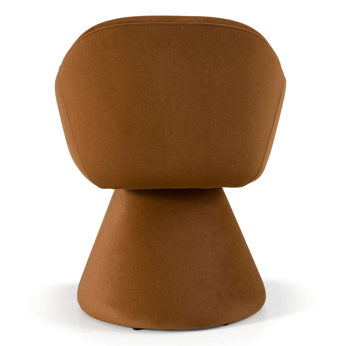 Swivel Dining Chair, Modern Upholstered Kitchen Chair with Iron Frame