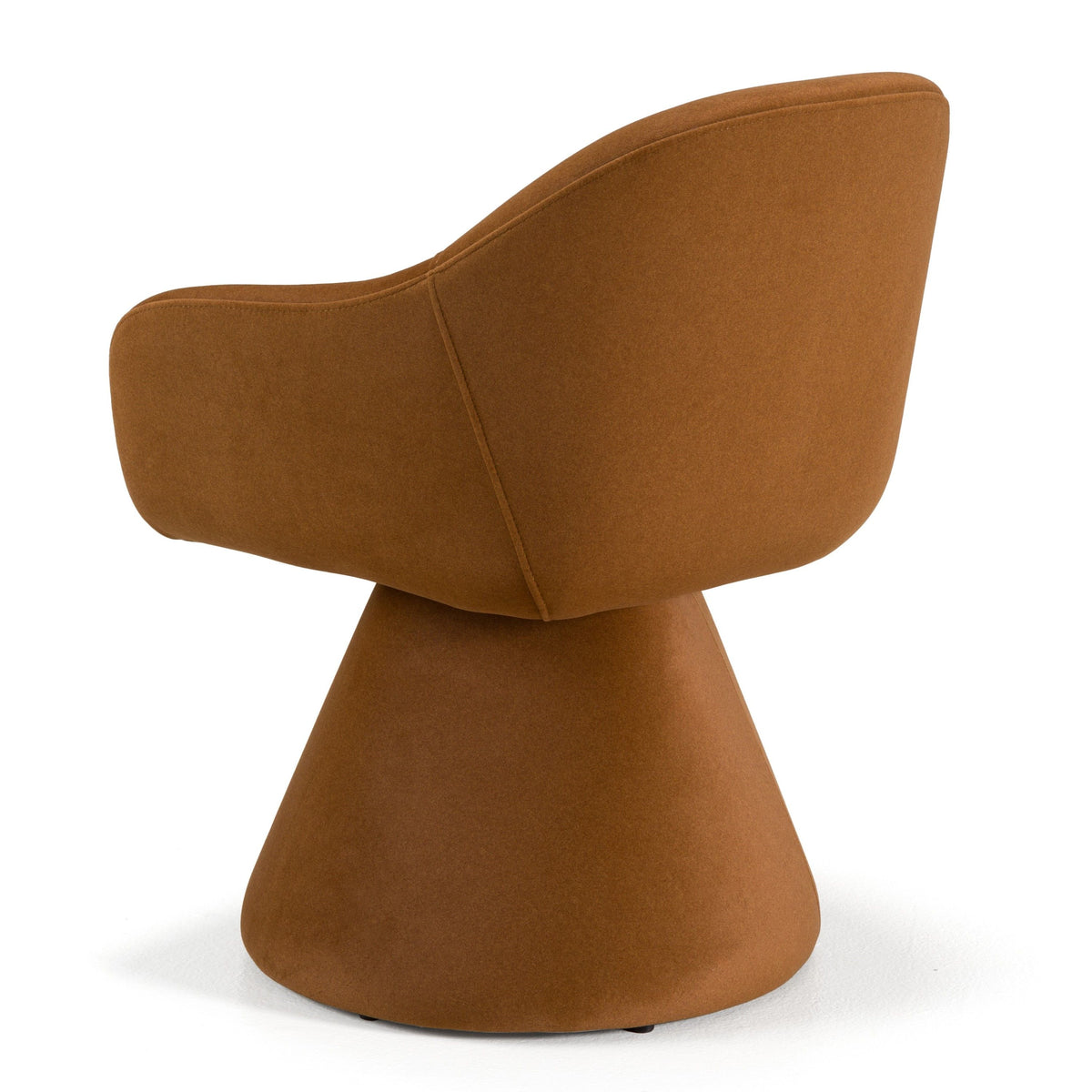 Swivel Dining Chair, Modern Upholstered Kitchen Chair with Iron Frame