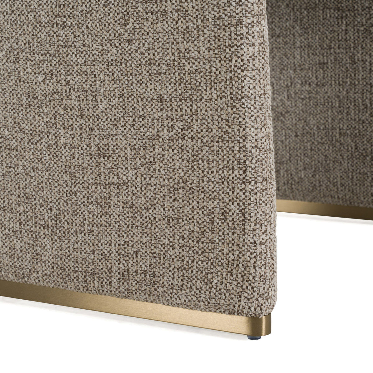 Upholstered Dining Arm Chair, Modern Dining Chair with Steel Accents