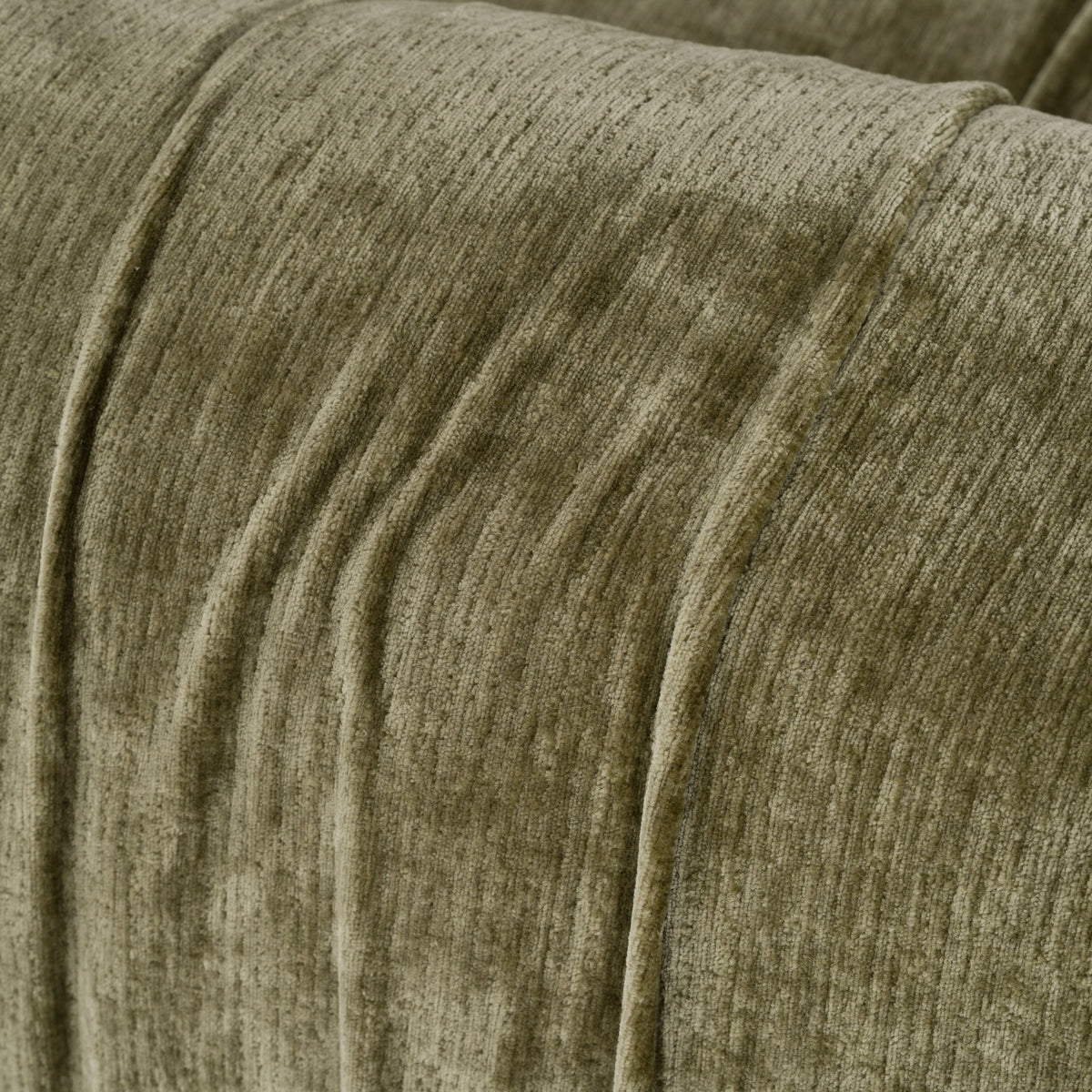 Olive Green Modular Sofa, Modern Deep Seat Square Arm Couch