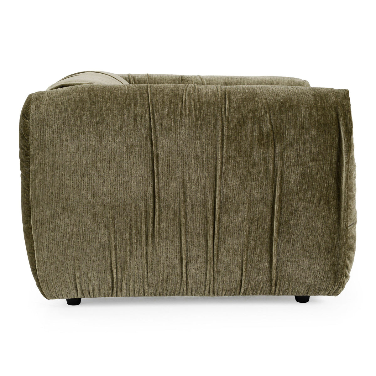 Olive Green Lounge Chair, Modern Oversized Square Arm Accent Chair