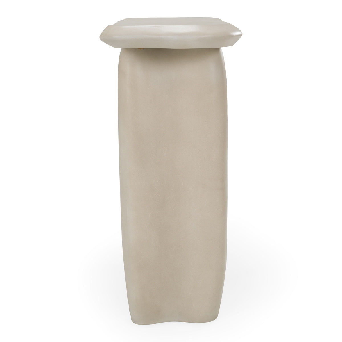 Sand Concrete Console Table, Modern Organic Entryway Table