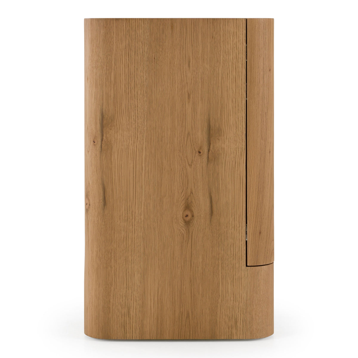 White Oak Sideboard Buffet, Modern Credenza Cabinet with Shelves