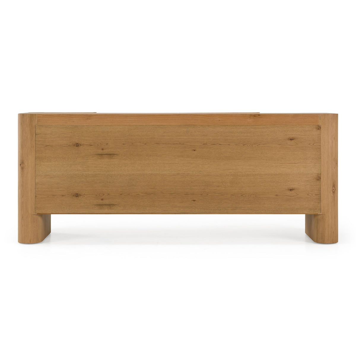 White Oak Sideboard Buffet, Modern Credenza Cabinet with Shelves
