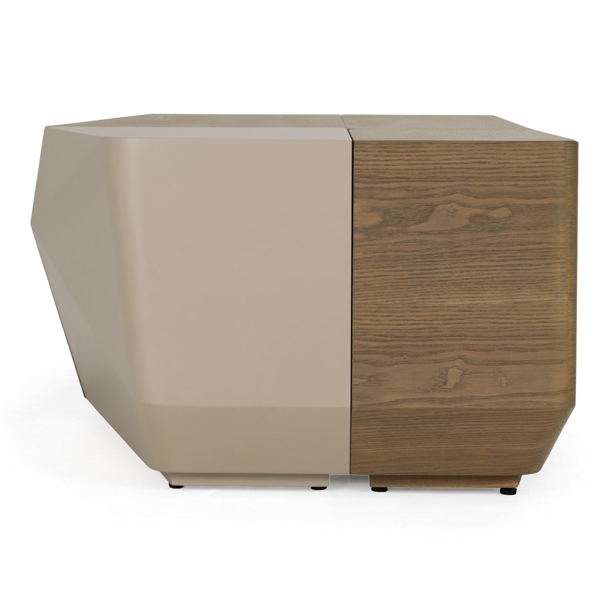 Coffee Table Set, Contemporary Buckwheat and Taupe Ash Wood Tables