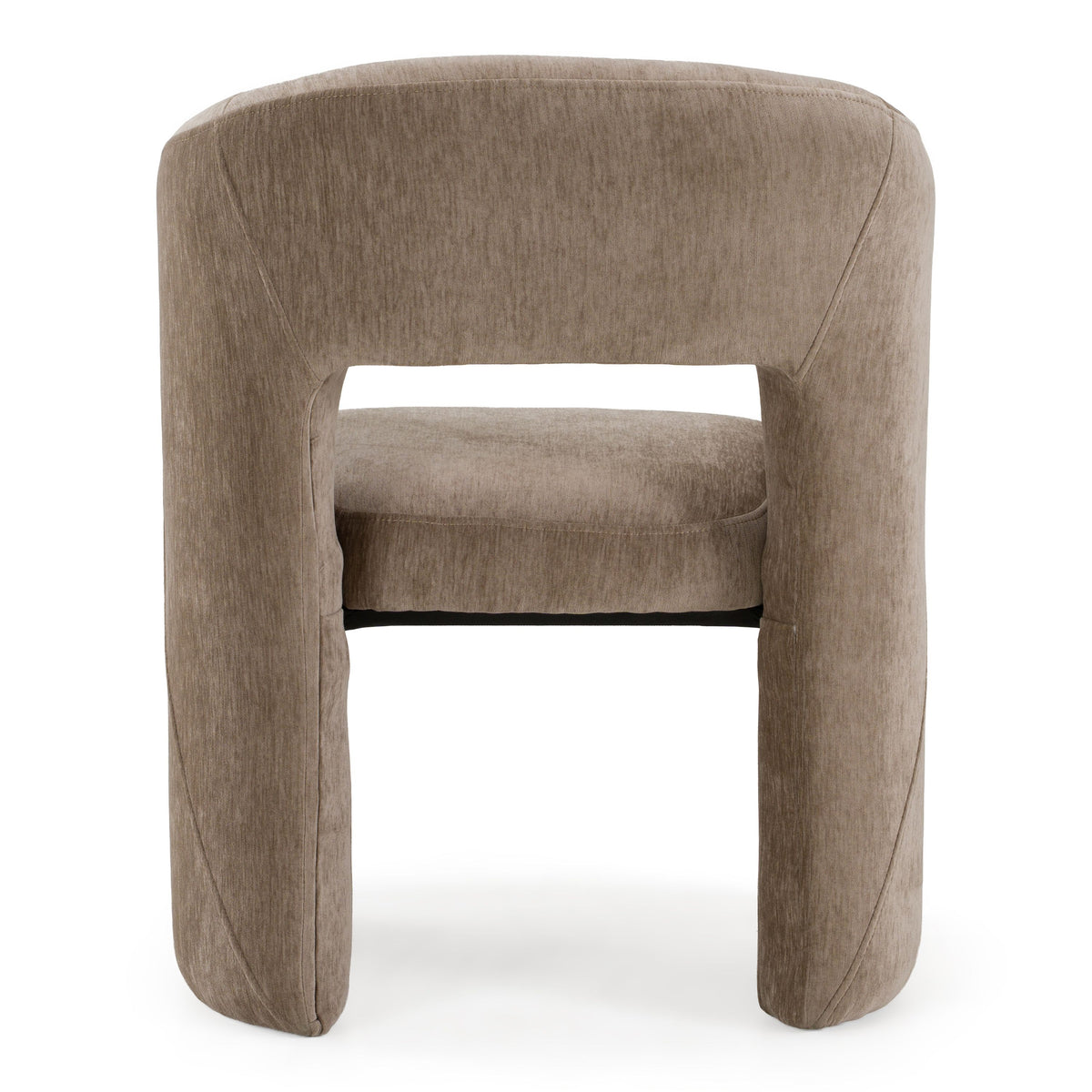 Tan Fabric Dining Arm Chair, Modern Upholstered Kitchen Chair