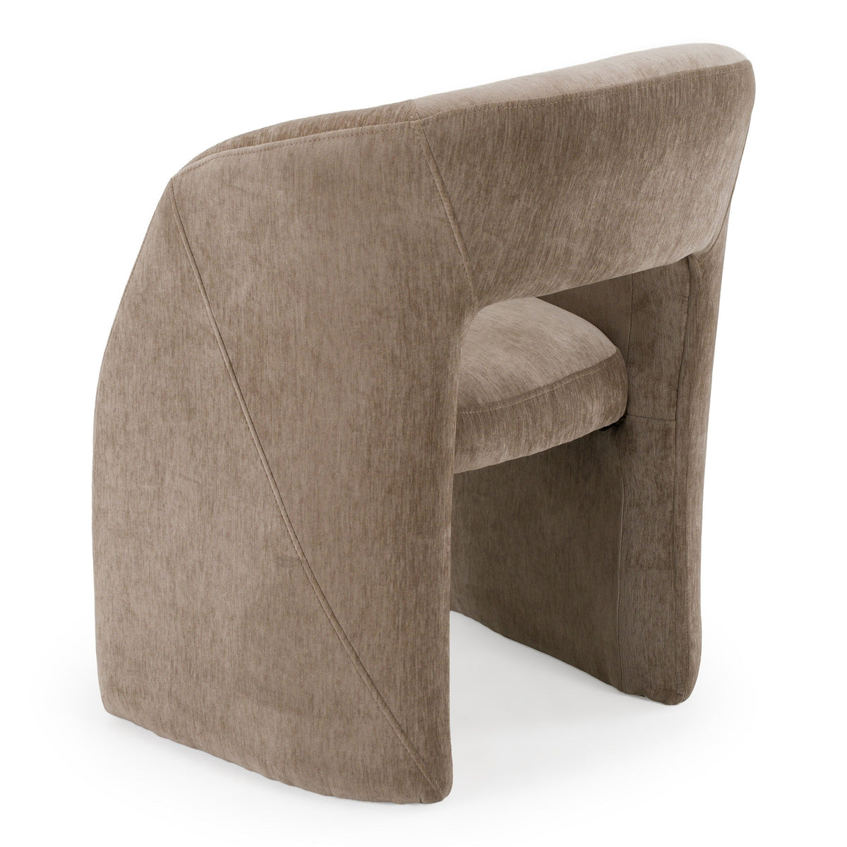 Tan Fabric Dining Arm Chair, Modern Upholstered Kitchen Chair