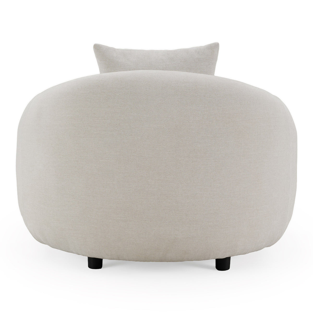 Beige Upholstered Accent Chair, Wide Square Arm Lounge Chair